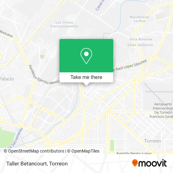 Taller Betancourt map