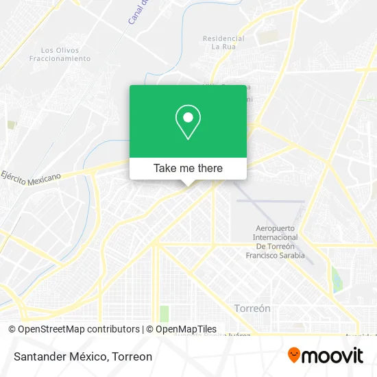 Santander México map