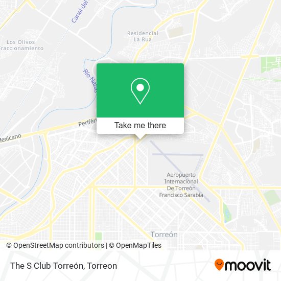 Mapa de The S Club Torreón