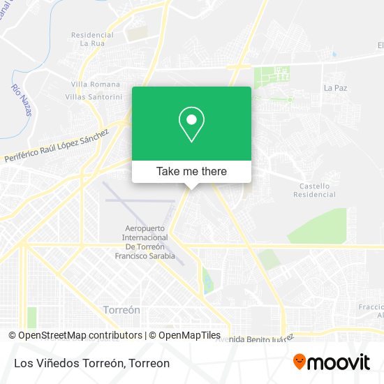 Los Viñedos Torreón map