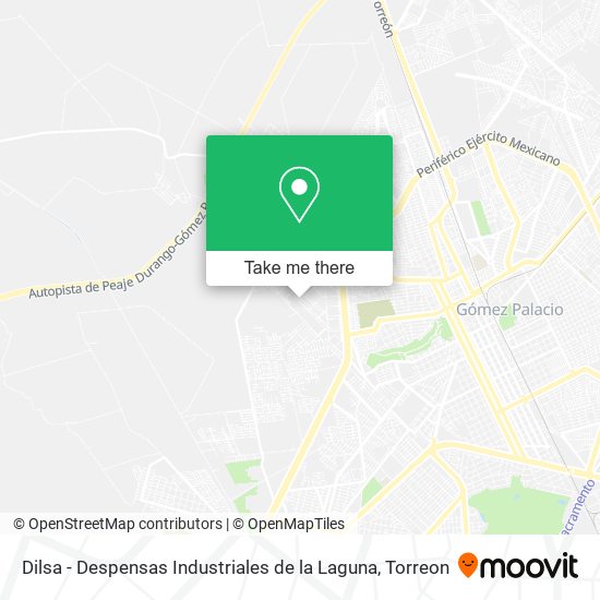 Dilsa - Despensas Industriales de la Laguna map