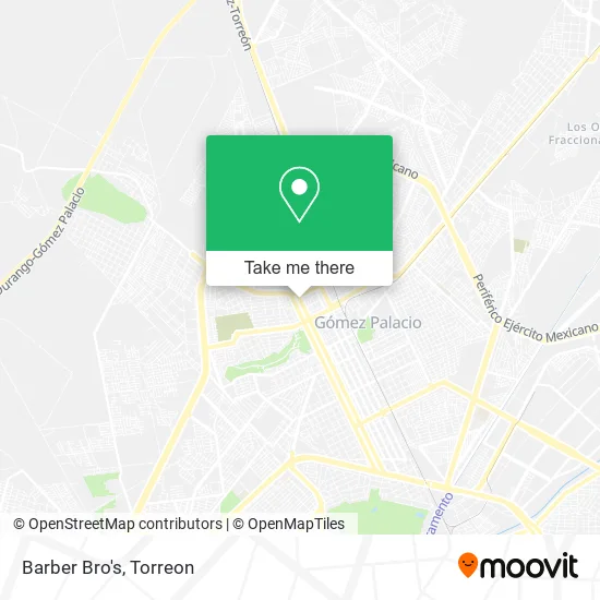 Barber Bro's map