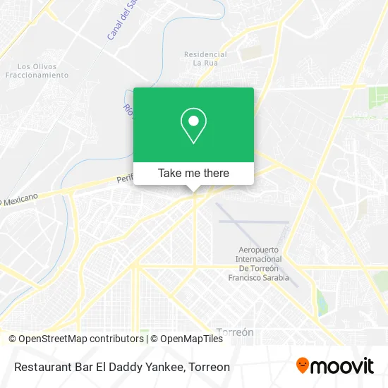 Restaurant Bar El Daddy Yankee map