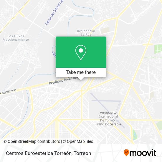 Centros Euroestetica Torreón map