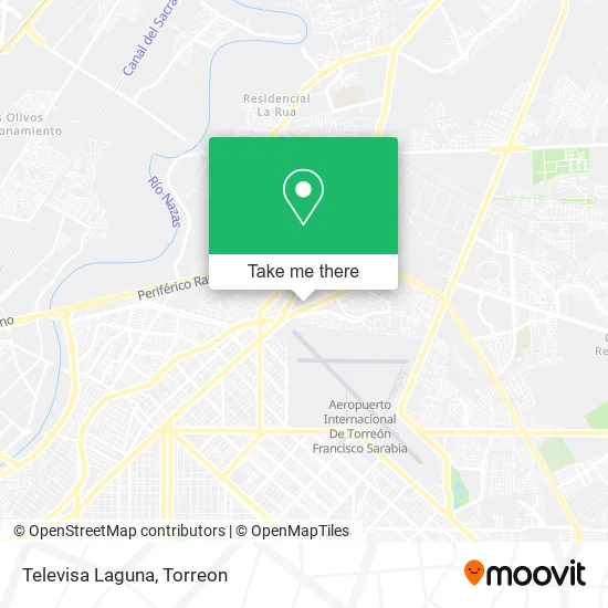 Televisa Laguna map