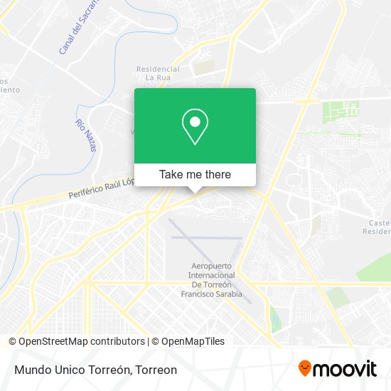 Mundo Unico Torreón map