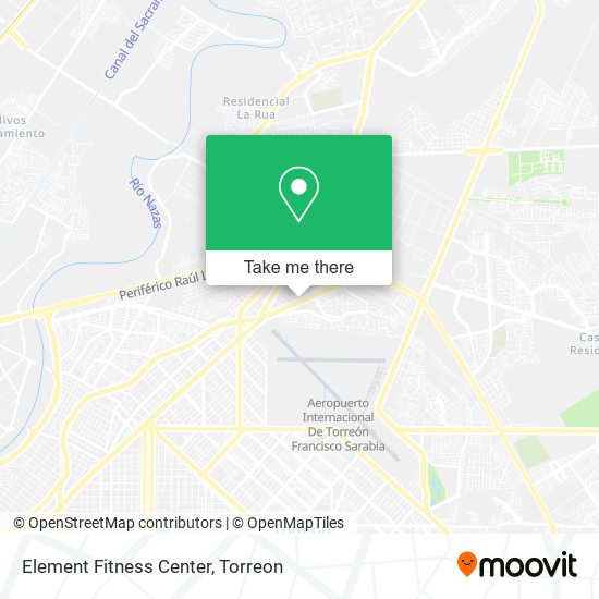 Element Fitness Center map