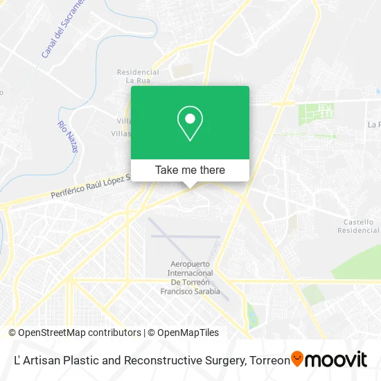 L' Artisan Plastic and Reconstructive Surgery map