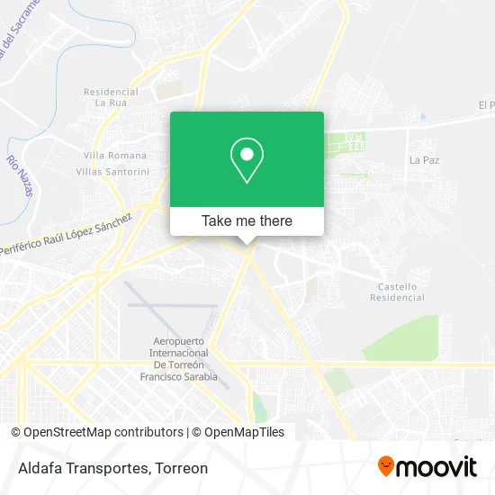 Aldafa Transportes map
