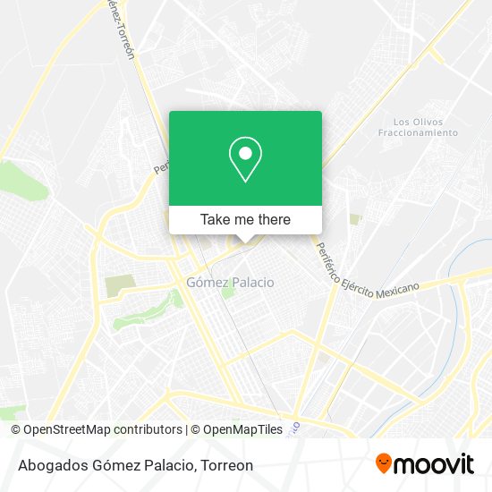 Abogados Gómez Palacio map