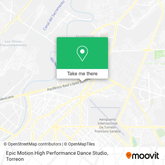 Epic Motion High Performance Dance Studio map