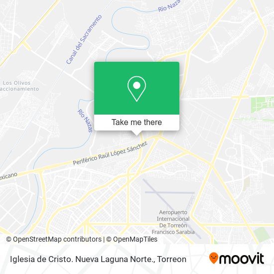 Iglesia de Cristo. Nueva Laguna Norte. map