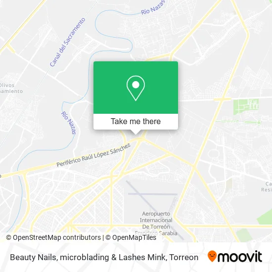 Beauty Nails, microblading & Lashes Mink map