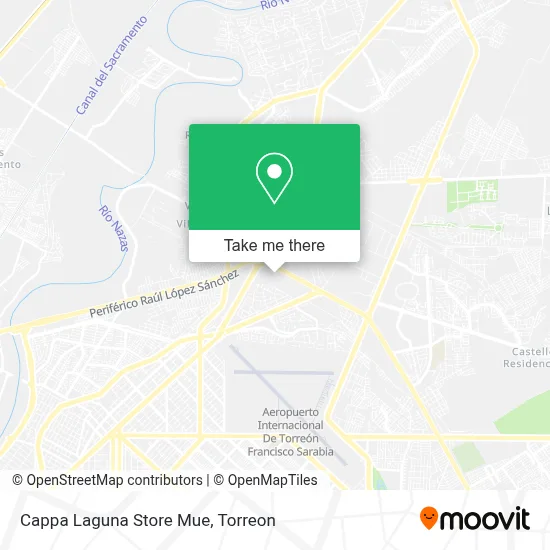 Cappa Laguna Store Mue map