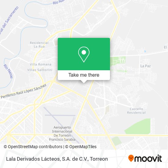 Lala Derivados Lácteos, S.A. de C.V. map