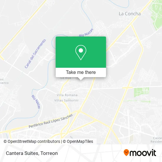 Cantera Suites map
