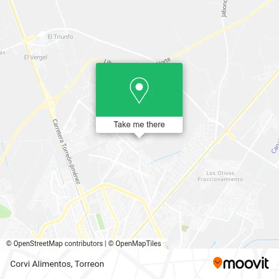 Corvi Alimentos map