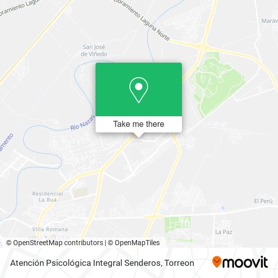 Atención Psicológica Integral Senderos map