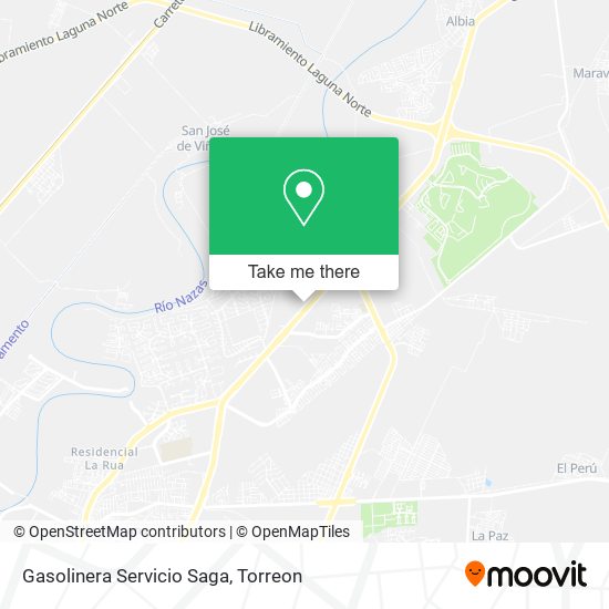 Gasolinera Servicio Saga map