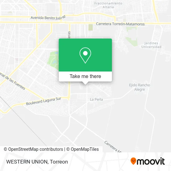 WESTERN UNION map