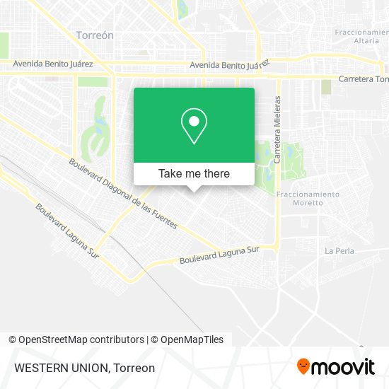 Mapa de WESTERN UNION
