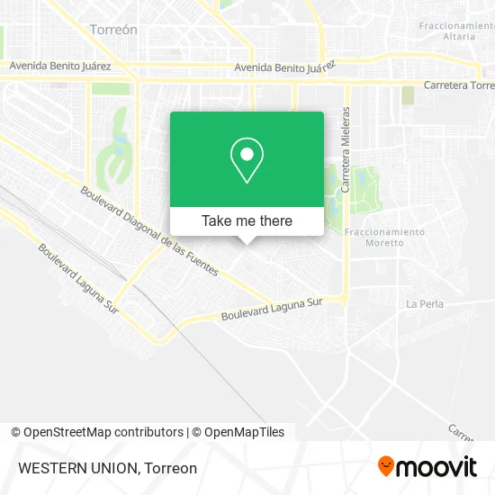 WESTERN UNION map