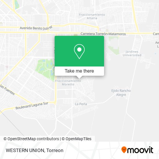 WESTERN UNION map