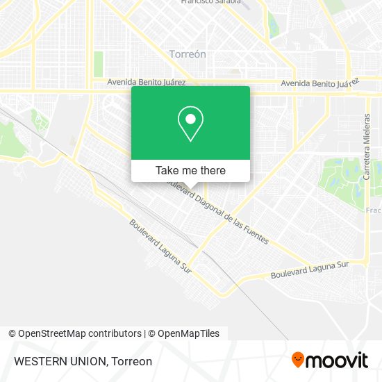 WESTERN UNION map