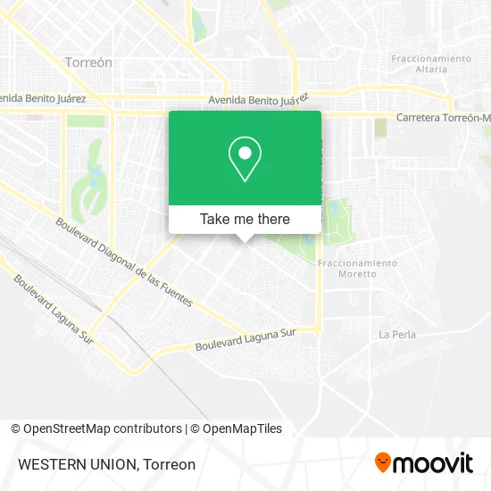 WESTERN UNION map