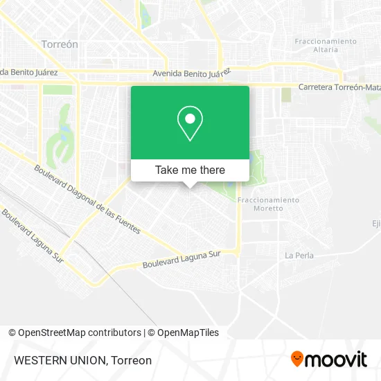 WESTERN UNION map