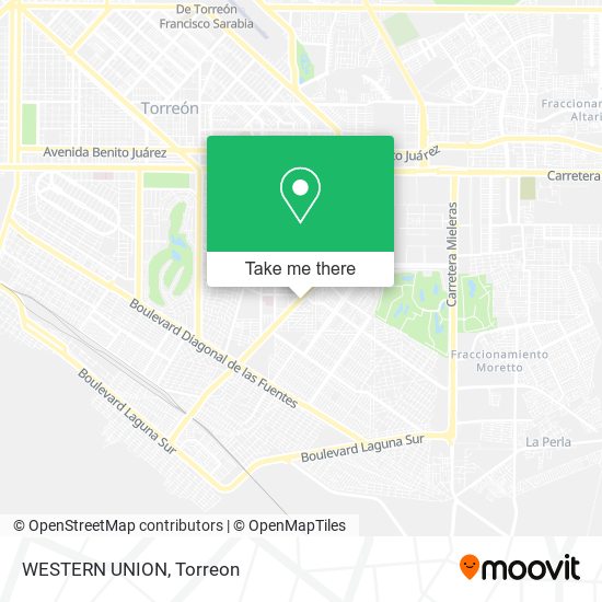 WESTERN UNION map