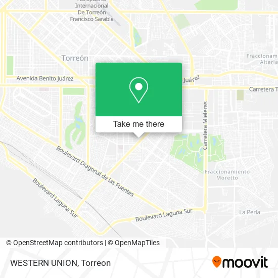 WESTERN UNION map
