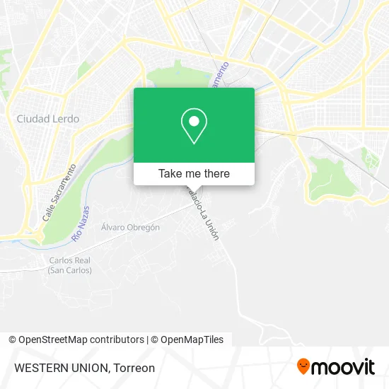 WESTERN UNION map