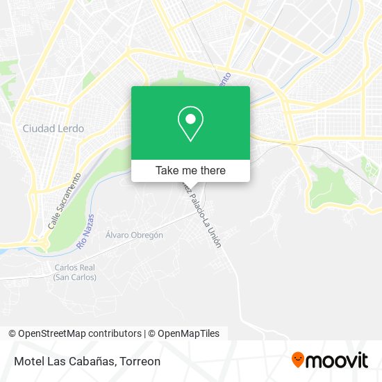 Motel Las Cabañas map