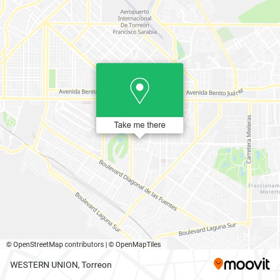 WESTERN UNION map