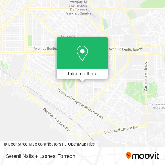Serenil Nails + Lashes map