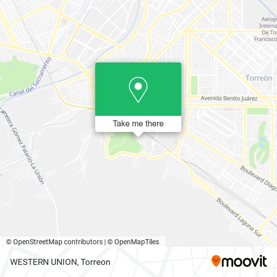 WESTERN UNION map