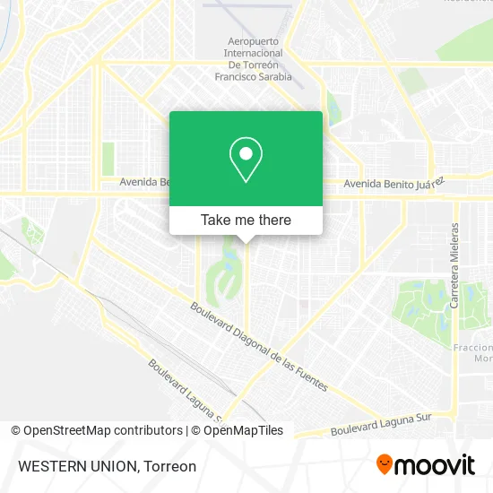 WESTERN UNION map