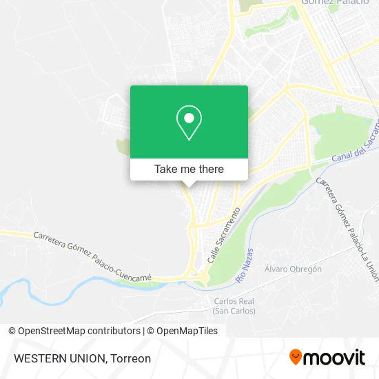 WESTERN UNION map
