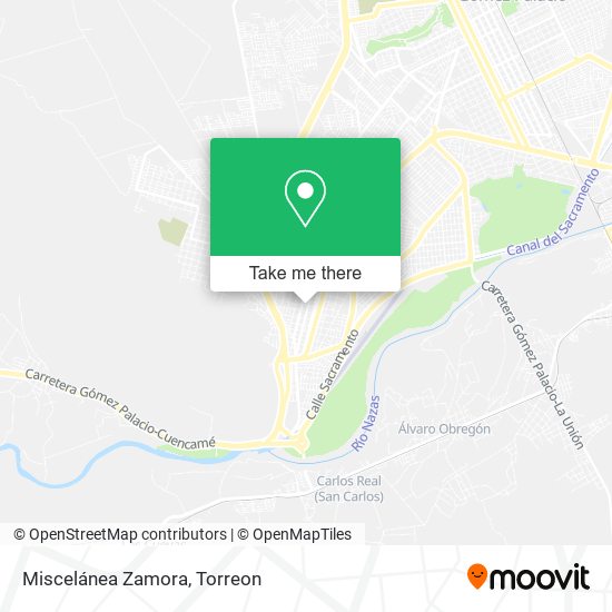 Miscelánea Zamora map