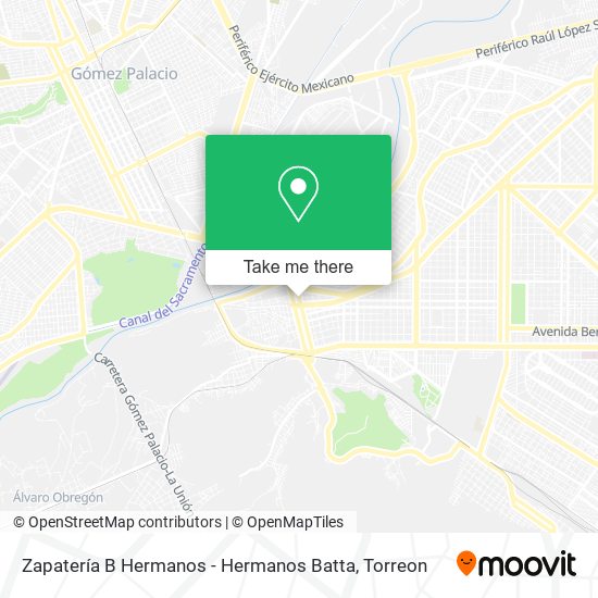 Zapatería B Hermanos - Hermanos Batta map