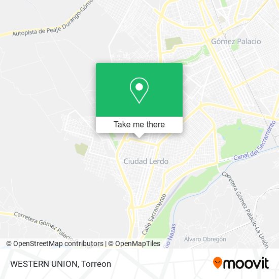 Mapa de WESTERN UNION