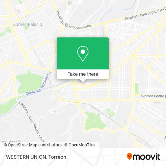 Mapa de WESTERN UNION