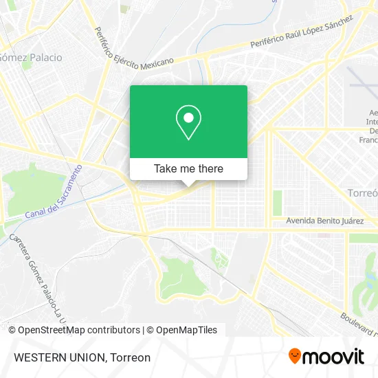 Mapa de WESTERN UNION