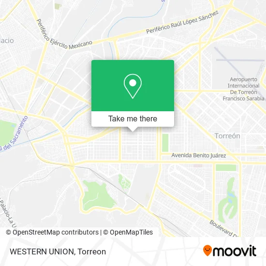 Mapa de WESTERN UNION