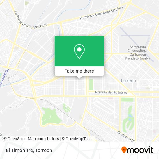 Mapa de El Timón Trc