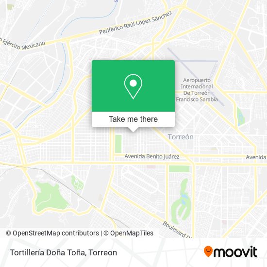 Tortillería Doña Toña map