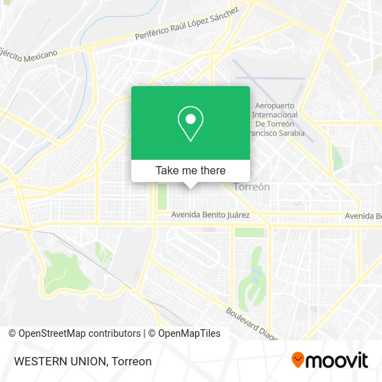 WESTERN UNION map