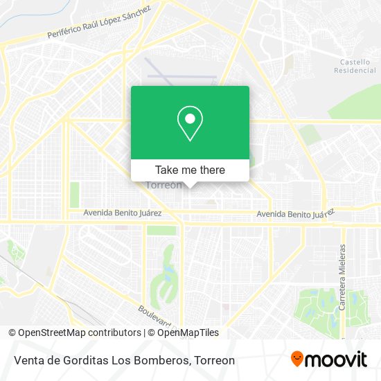 Venta de Gorditas Los Bomberos map