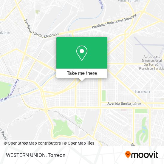 WESTERN UNION map